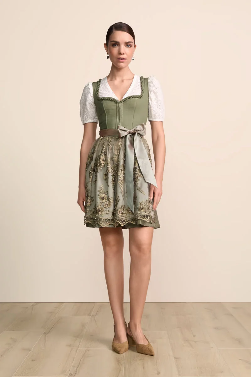 Kruger Malana Mini Dirndl, Green — 50cm 2pc Set