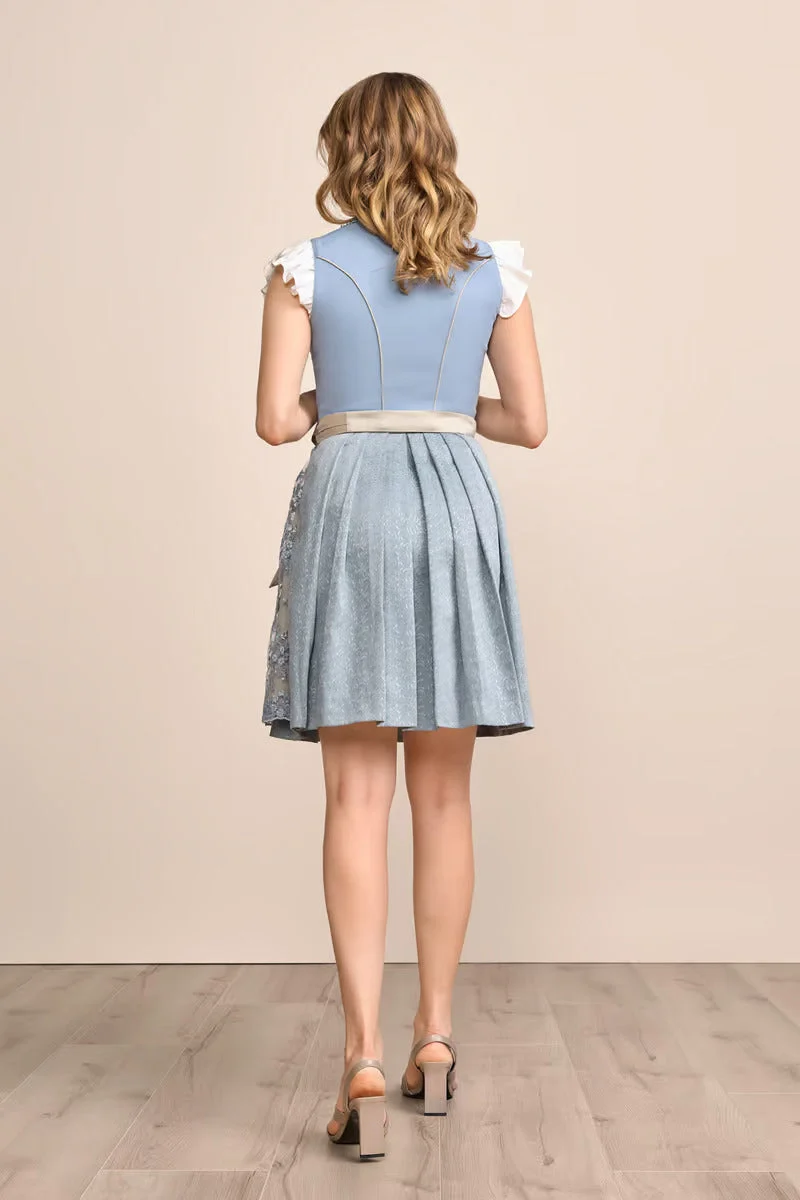 Kruger Mini Dirndl 2pcs. 50cm "Jaleena" blue (34)