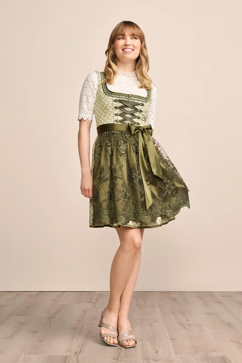 Kruger Mini Dirndl 2pcs. 50cm "Brynlee" green