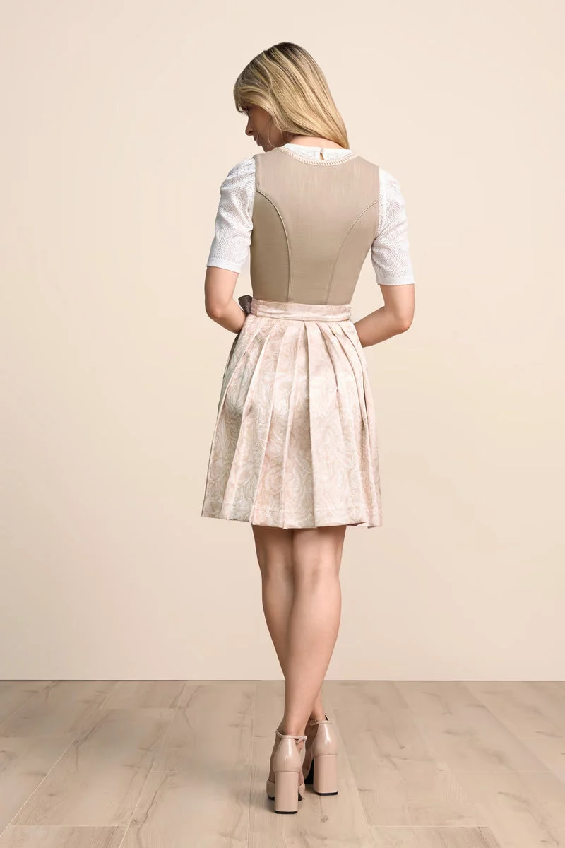 Kruger Mini Dirndl 2pc 50cm "Vivianna" brown