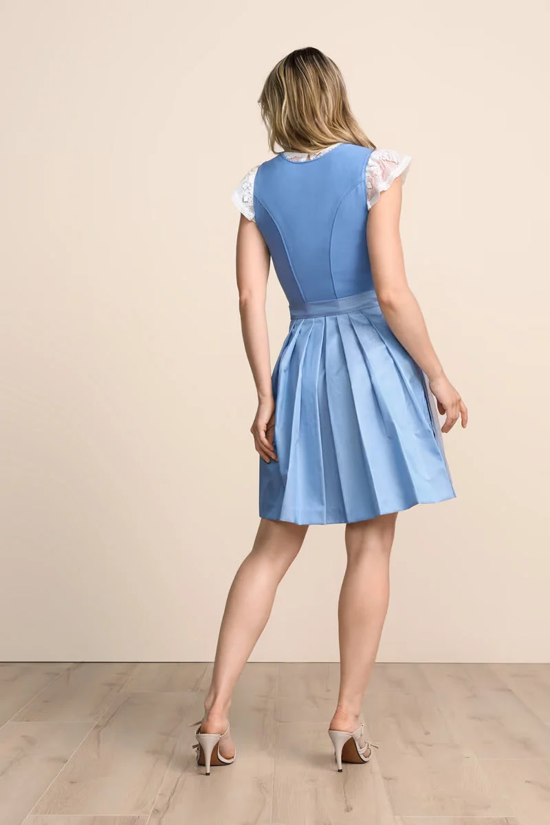 Kruger Mini Dirndl 2pc 50cm "Caylee" blue