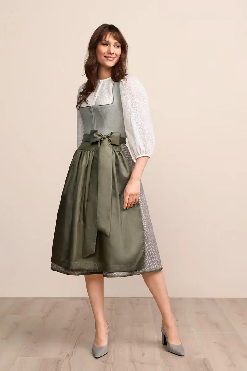Kruger Long Dirndl 2pcs. 70cm "Maralda" green