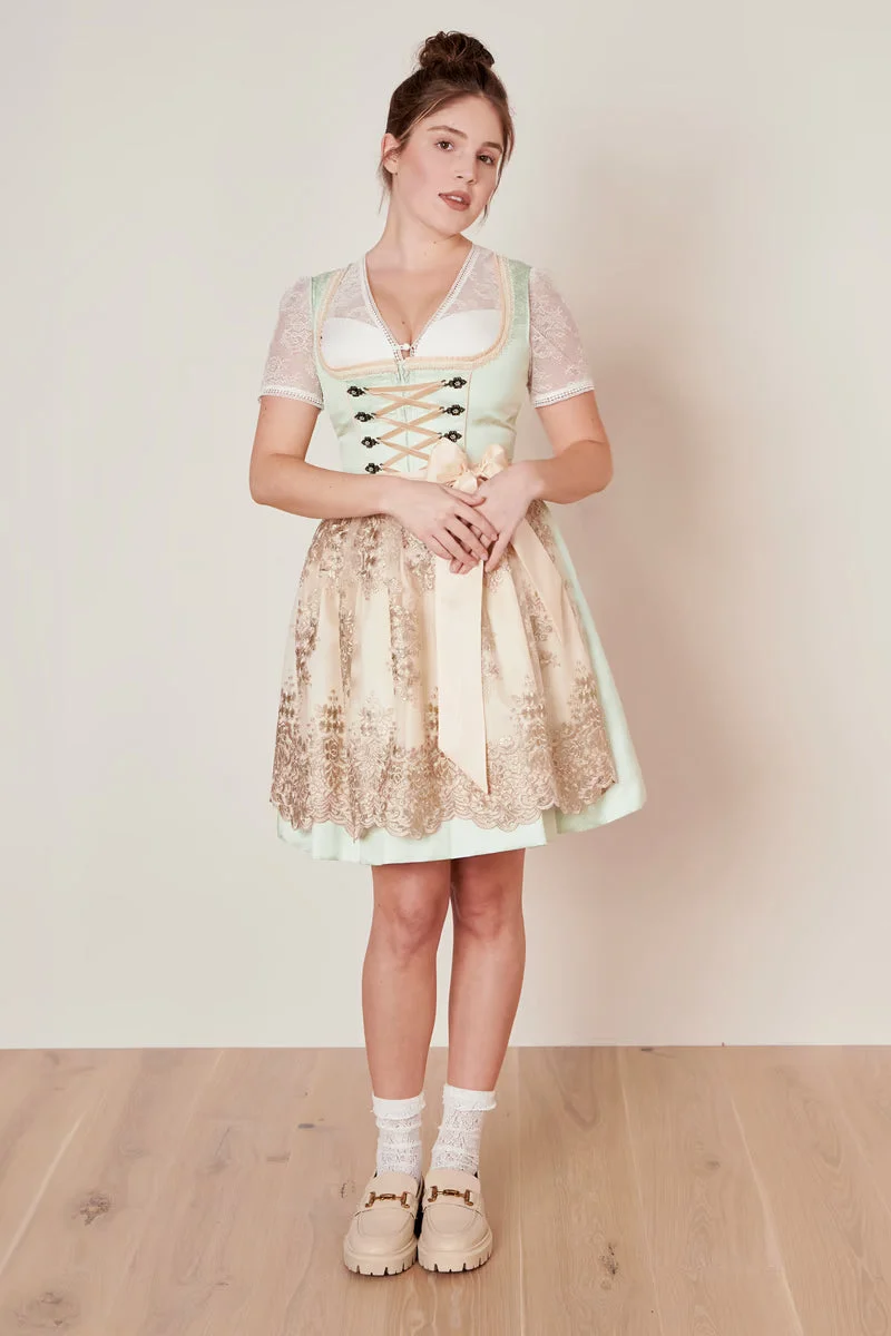Kruger Lujana Mini Dirndl, Green — 50cm 2pc Set