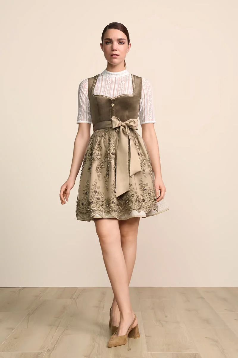 Kruger Virelina Mini Dirndl, Green — 50cm 2pc Set