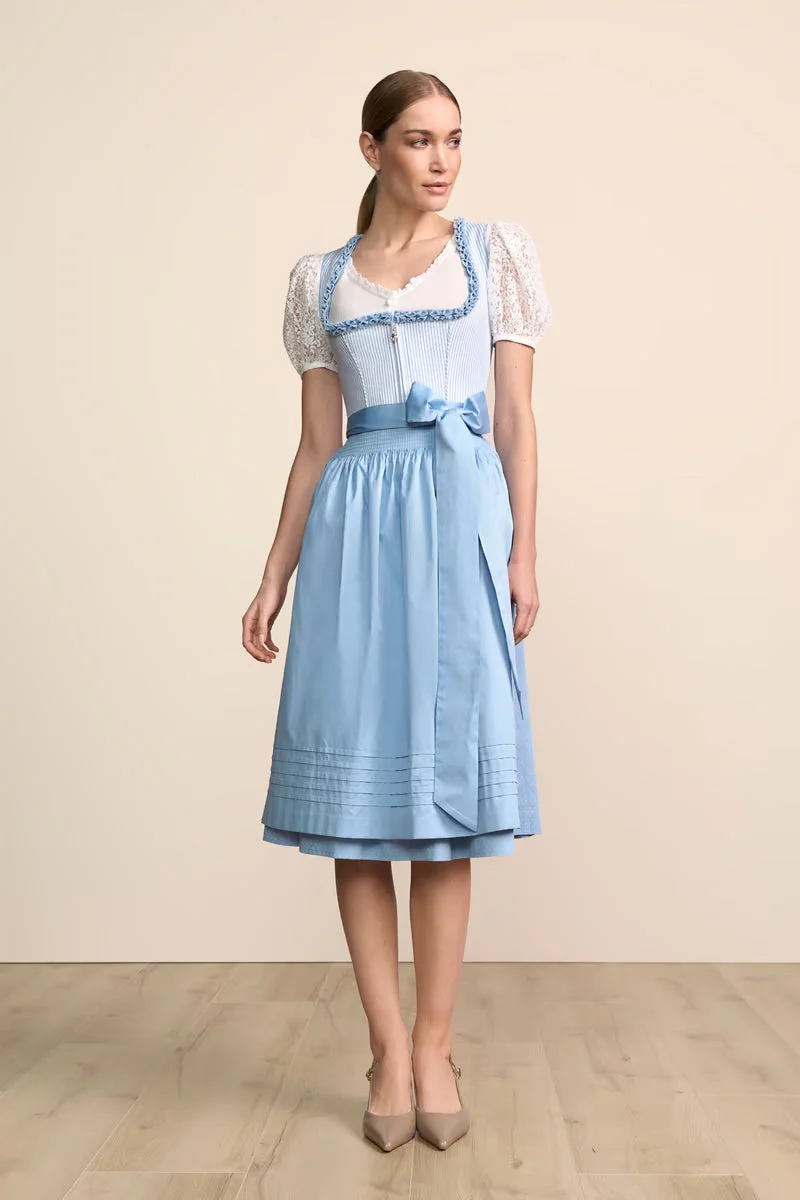 Kruger Arwen Long Dirndl, Blue — 70cm 2pc Set