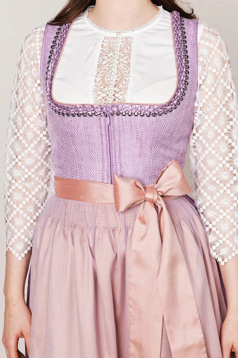Kruger Long Dirndl 2pcs. 70cm "Amaya" purple (38,50)