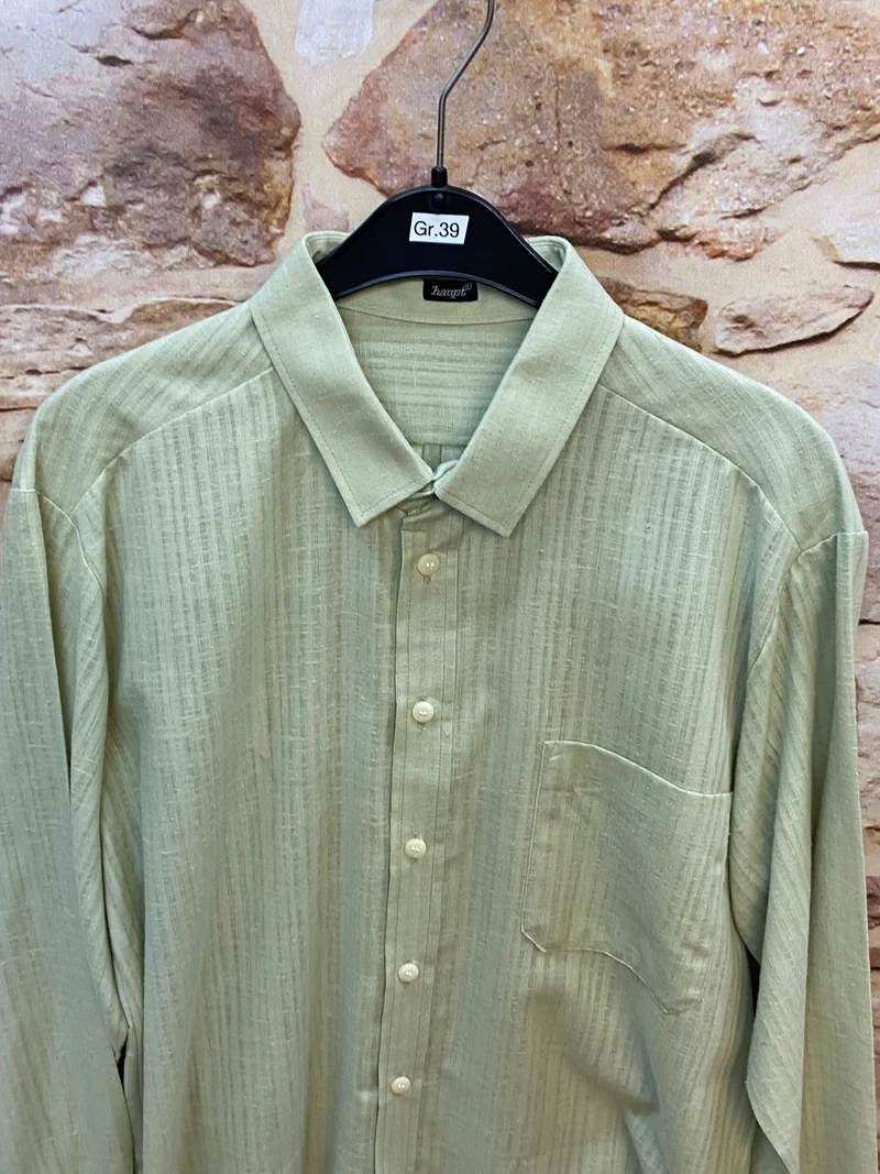 Vintage Hemd Herren grün Gr. 39 klassisch