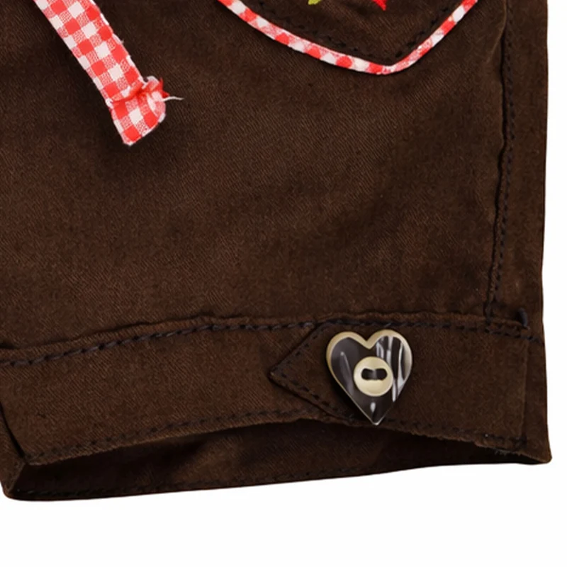 BONDI Mädchen Kunstleder Shorts Hose "Alpenglück" 86764 | Braun