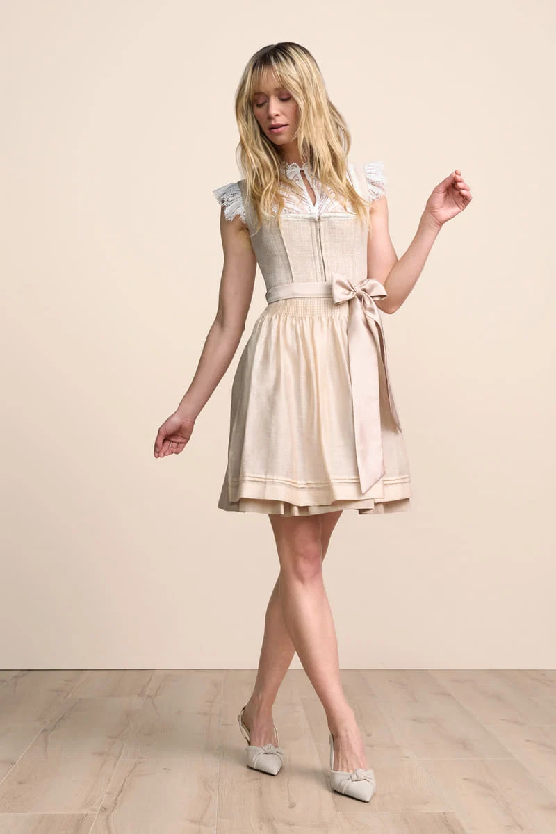 Kruger Mini Dirndl 2pc 50cm "Zarina" beige (36)