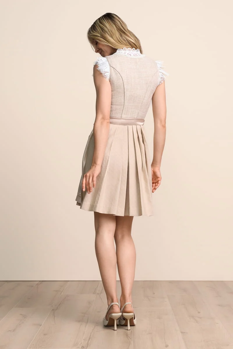 Kruger Mini Dirndl 2pc 50cm "Zarina" beige (36)