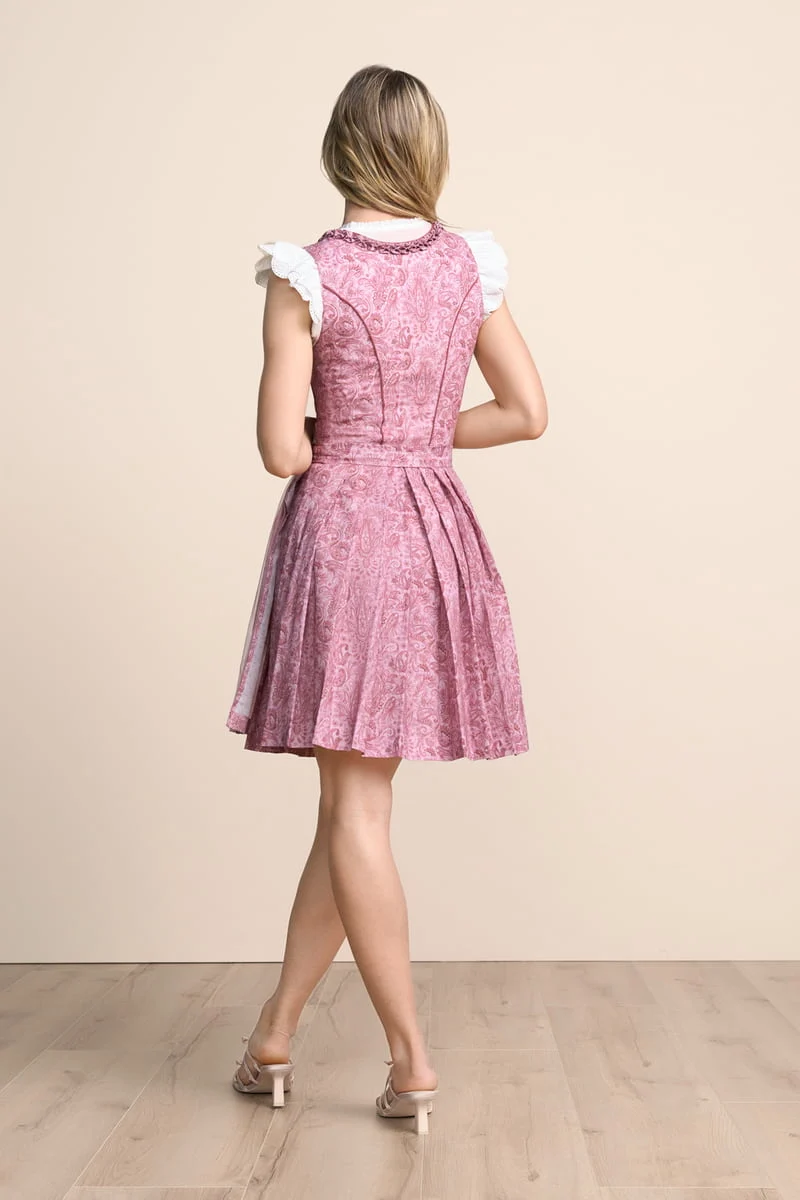 Kruger Mini Dirndl 2pc 50cm "Briana" rose