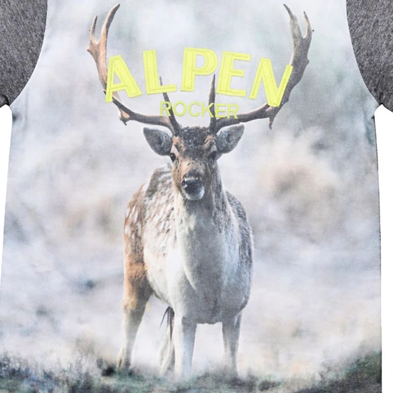 BONDI Jungen T-Shirt "Hirsch" 29904 | Anthra-melange