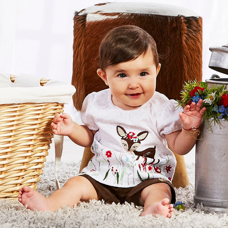 BONDI Baby Mädchen Fleecejacke "Pilze" 86680 | Soft Rose