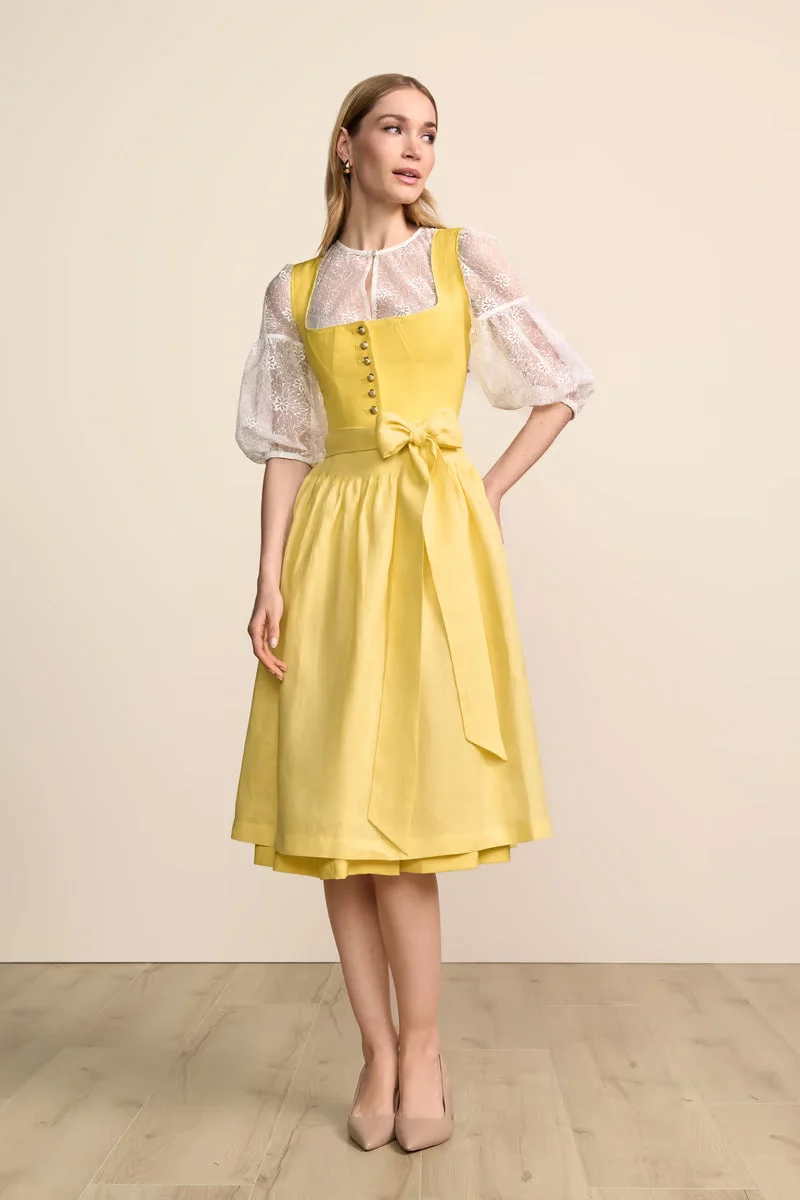 Kruger Long Dirndl 2pcs. 70cm "friederike" yellow
