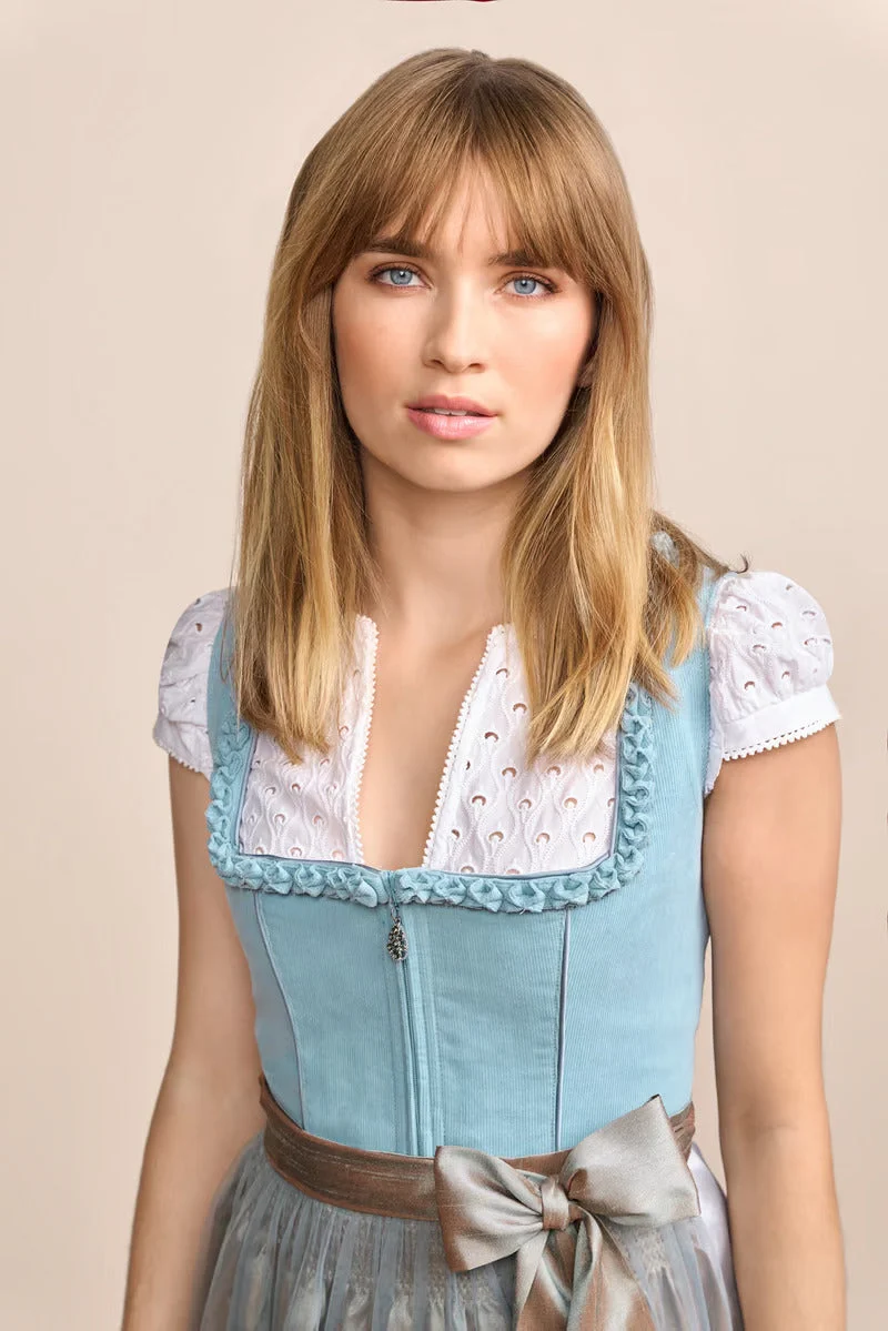 Kruger Mini Dirndl 2pcs. 50cm "Emmeline" blue (34)