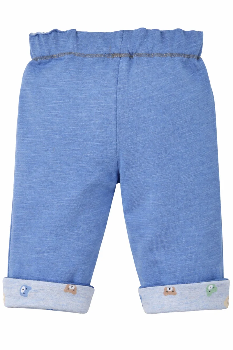 BONDI Baby Jungen Wendehose "Bear Club" 94034 | Blau