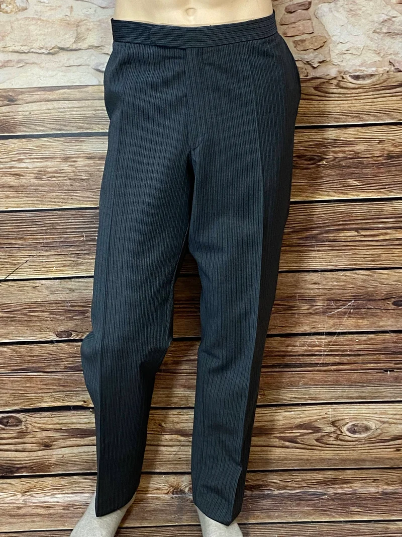 Vintage Stresemannhose grau gestreift – Größe 30