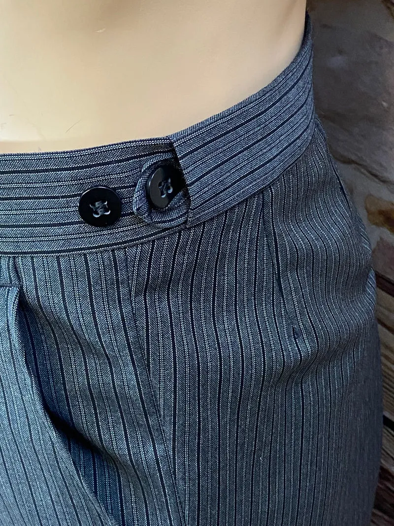Vintage Stresemannhose grau gestreift – Größe 30