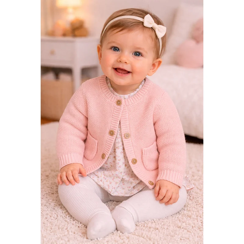 BONDI Baby Mädchen Strickjacke 93940 | Rosa