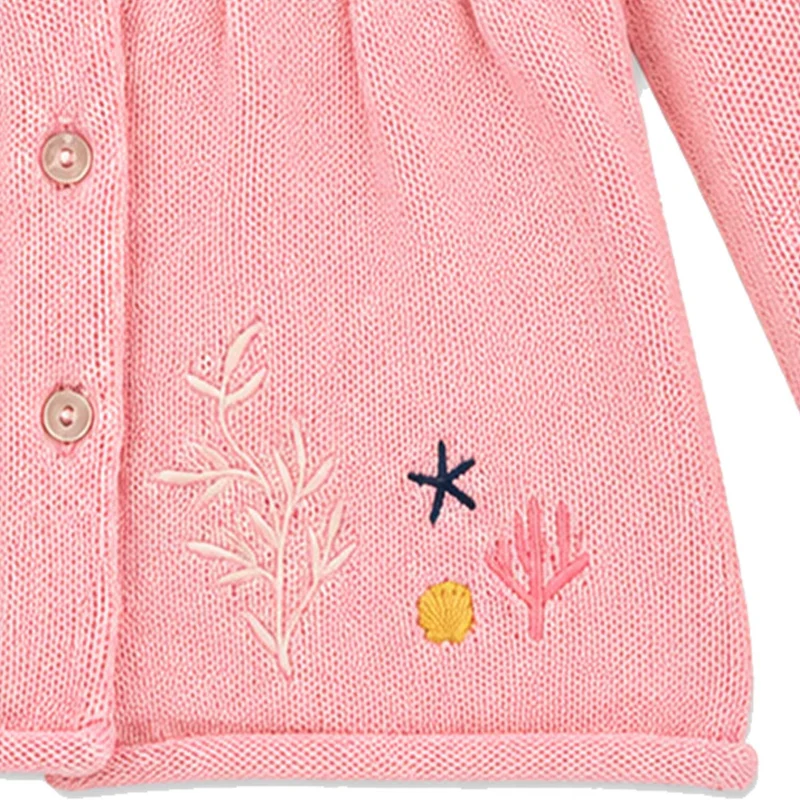 BONDI Baby Mädchen Strickjacke "Marine Life" 86693 | Candy Rosa