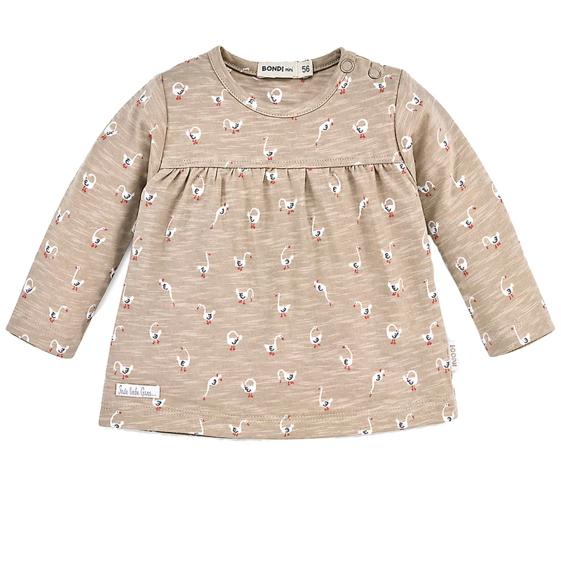 BONDI Baby Langarmshirt "Gänschen" 93956 | gans allover