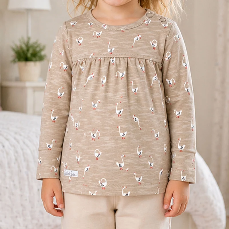 BONDI Baby Langarmshirt "Gänschen" 93956 | gans allover