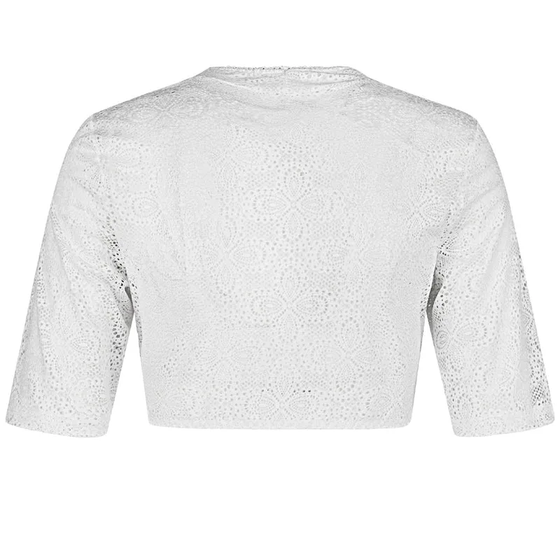 Nina von C. Halbarm Dirndlbluse "Daniela" 48464360 | Weiß