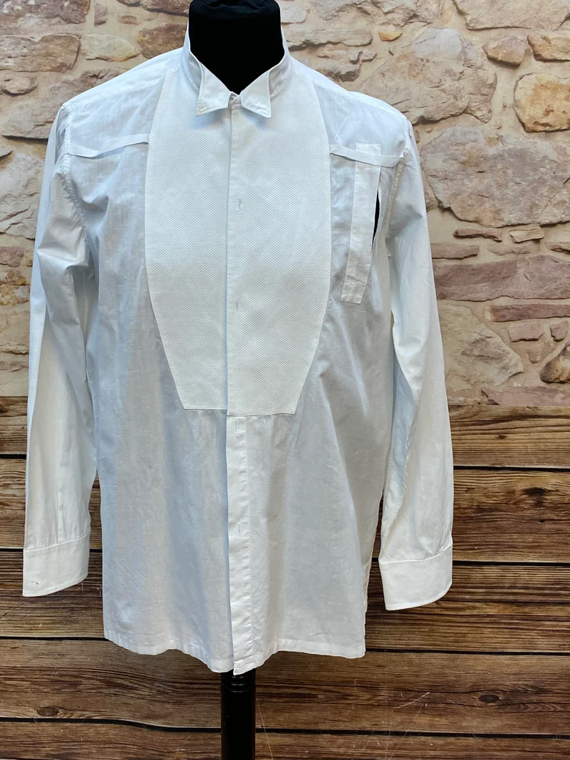 Vintage Frack Hemd – weiß - Gr.41
