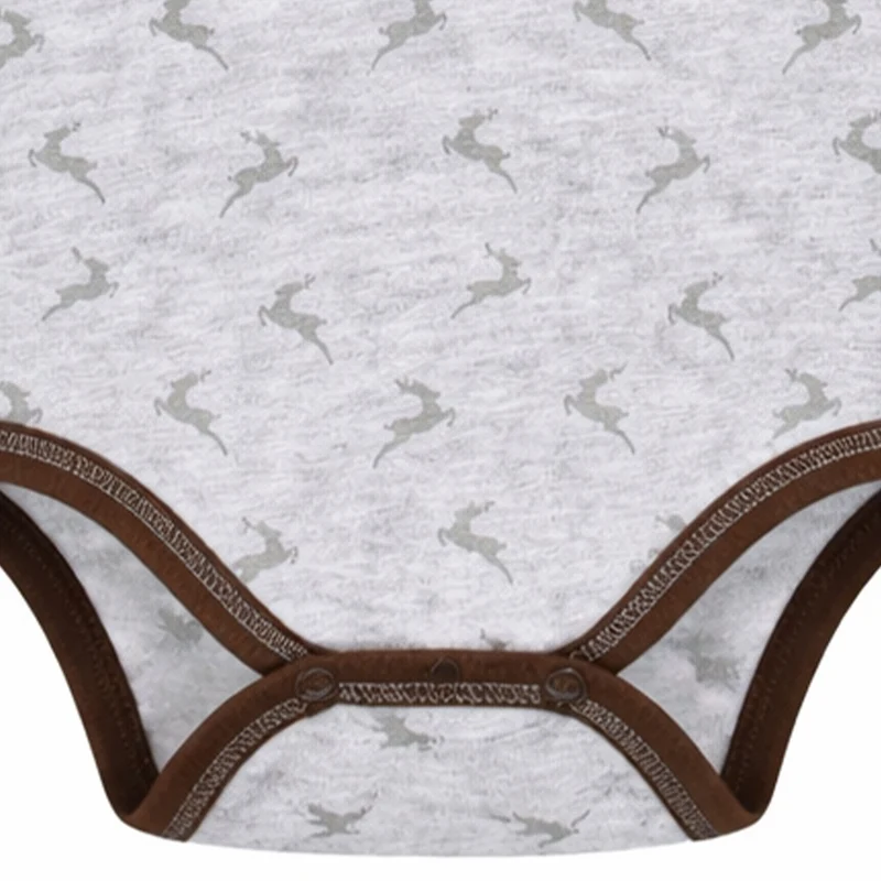 BONDI Baby Langarm Body "Lausbub" 91582 | Grey Melange