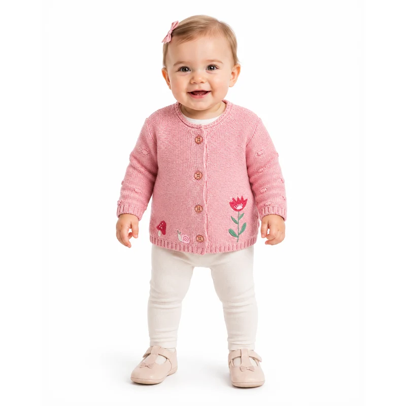 BONDI Baby Mädchen Strickjacke "Be nature" 86960 | Candy