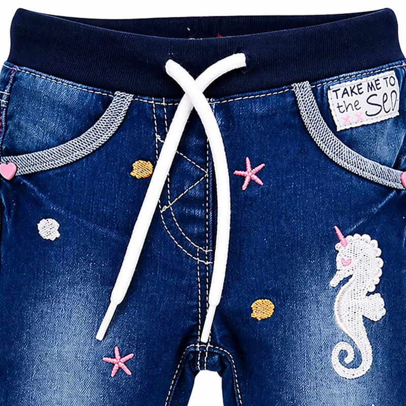 BONDI Baby Mädchen Jeans "Marine Life" 86699 | Blue denim