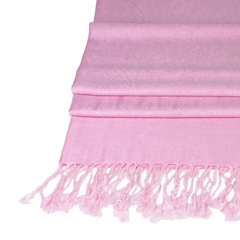 Halstuch aus Viscose - Stola Schal 185 x 70 cm | Rosa