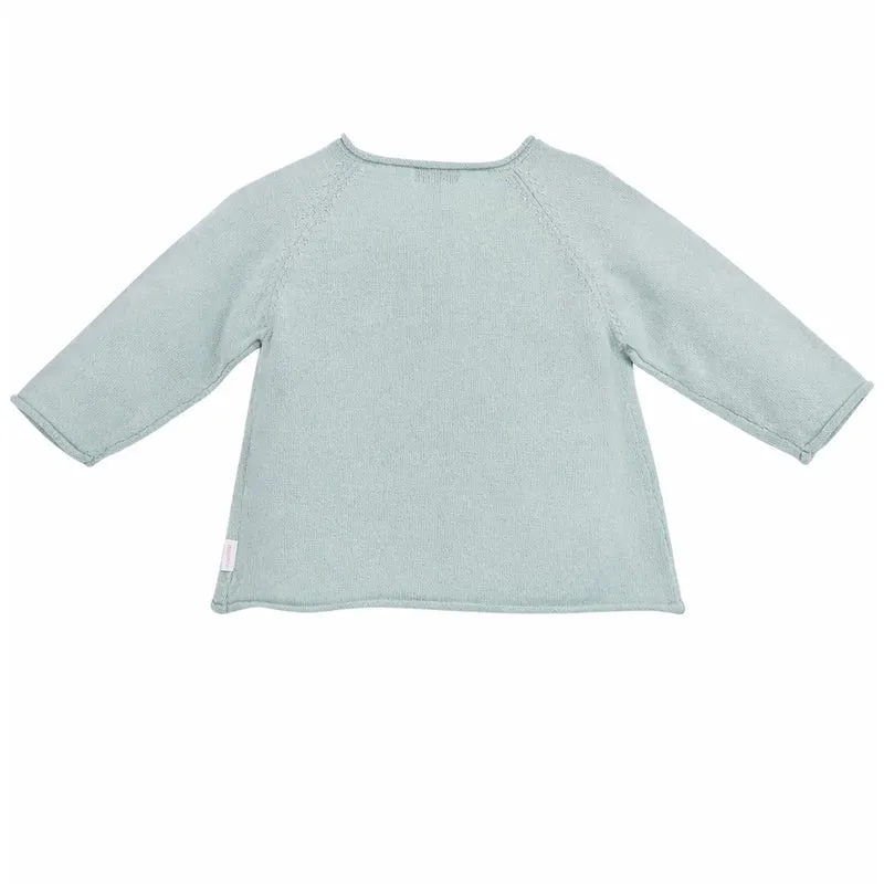 BONDI Baby Mädchen Strickjacke "Be happy" 86883 | Grün