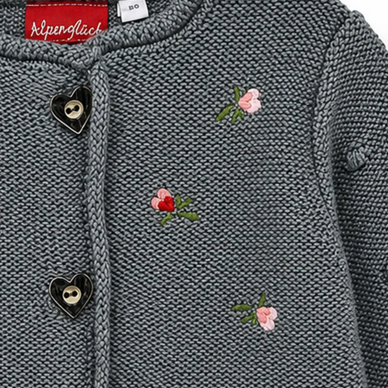 BONDI Baby Mädchen Strickjacke 86993 | Dark Green