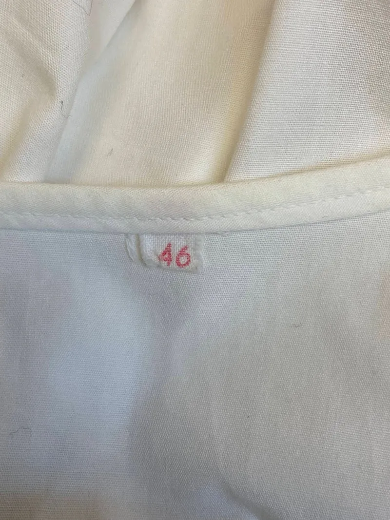 Vintage Dirndlbluse weiß - 1980er Jahre, Gr. 46