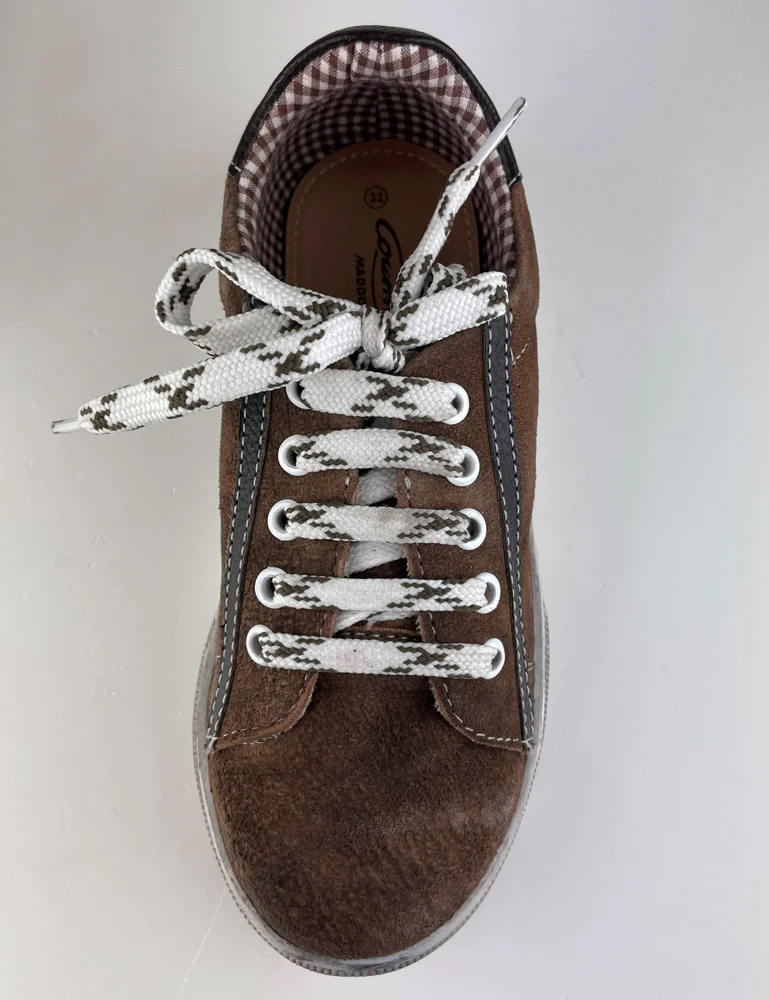 MADDOX Kinder Leder Schuhe Sneaker "Oskar" | Nappato Wood