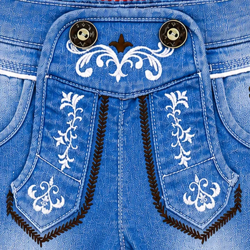BONDI Lange Baby Jungen Jeans "Lausbub" 91642 | Blue denim