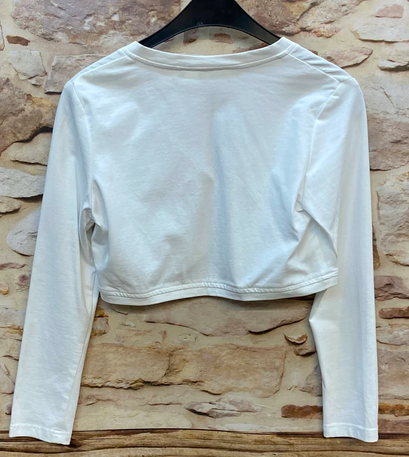 Kommunion Strickjacke Mädchen weiß Gr. 158 – kurze festliche Jacke