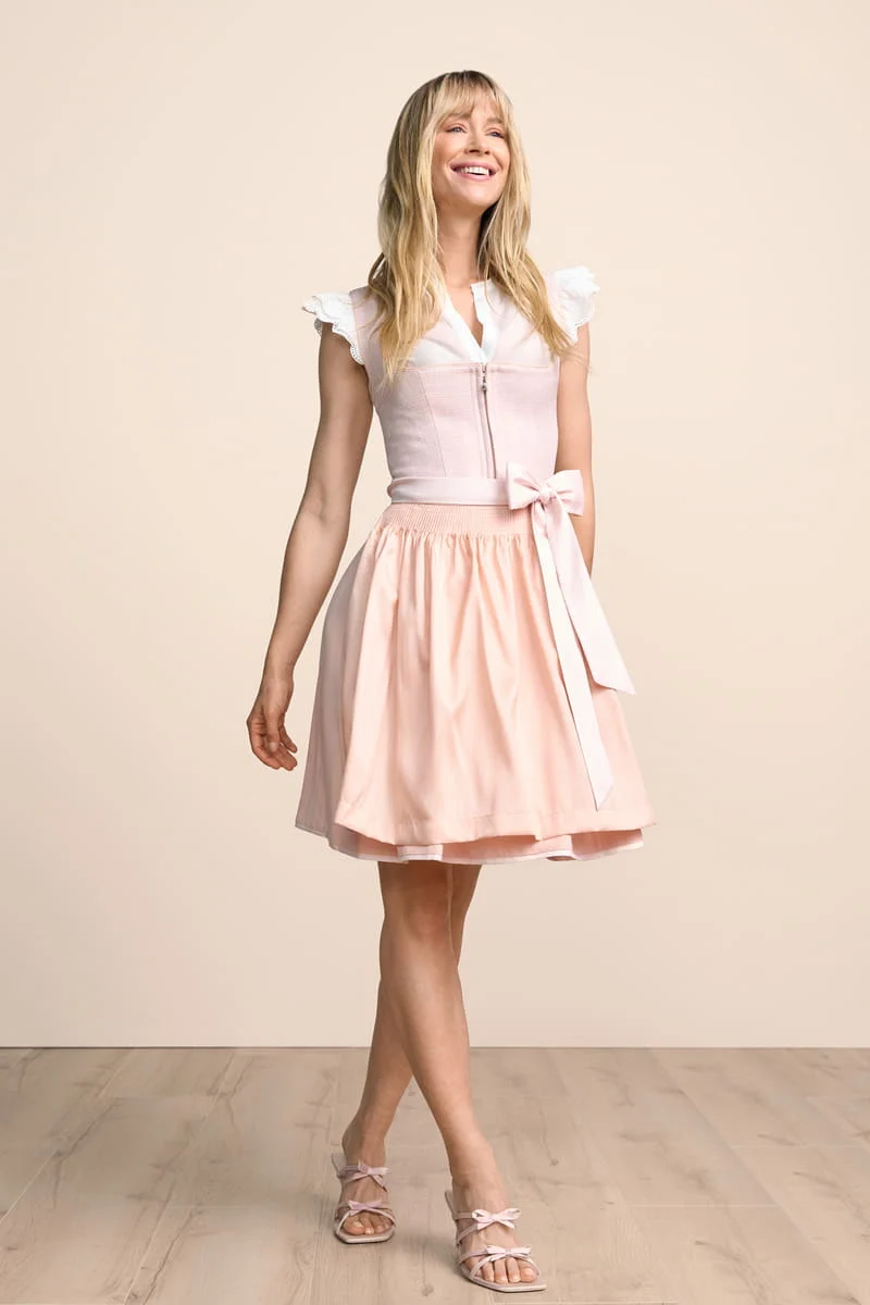Kruger Mini Dirndl 2pc 50cm "Anara" pink (38)