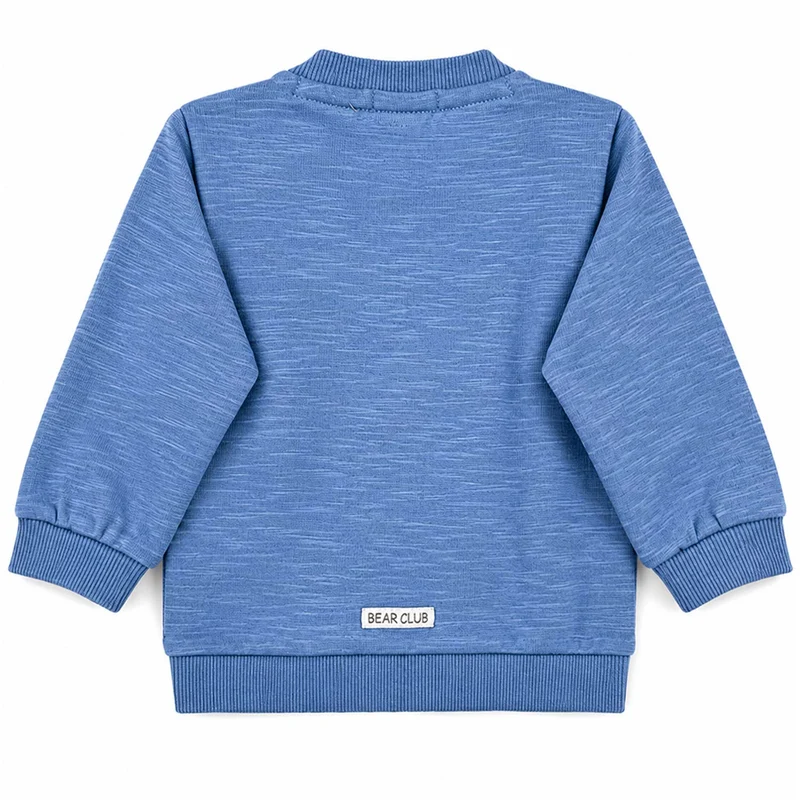 BONDI Baby Jungen Langarmshirt "Bear Club" 94030 | Blau