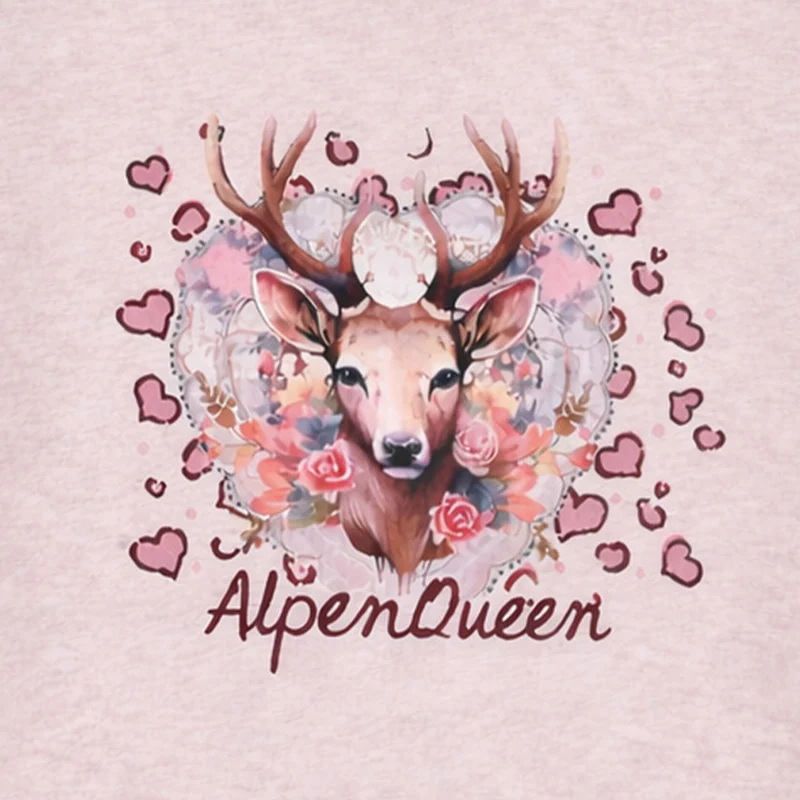 BONDI Mädchen Langarmshirt "Alpen Queen" 26101 | Purple Melange