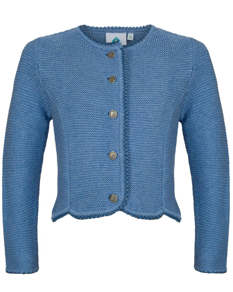 Isar-Trachten Kinder Strickjacke "Amy" 47068 | Jeansblau