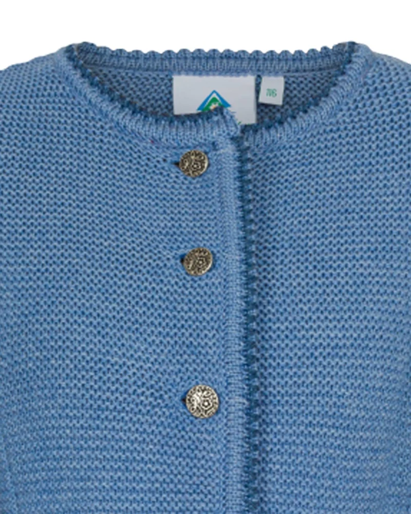 Isar-Trachten Kinder Strickjacke "Amy" 47068 | Jeansblau