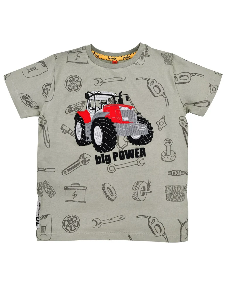 BONDI Jungen T-Shirt "Big Power" 33182 | Stone
