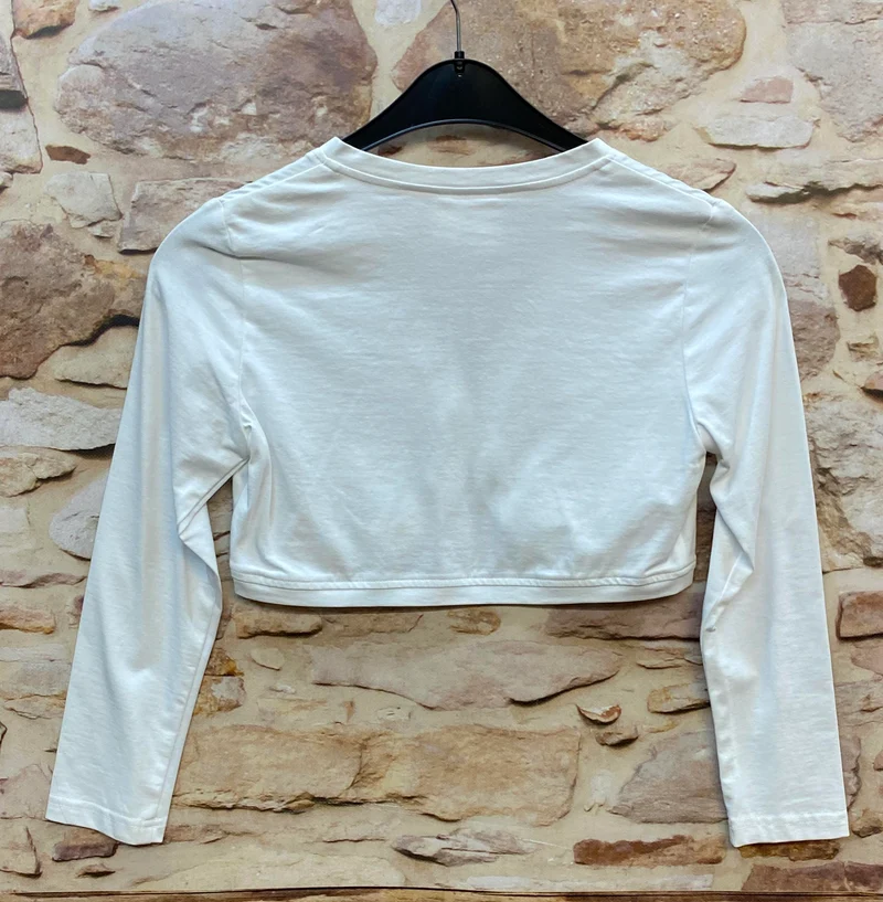 Kommunion Strickjacke Mädchen weiß Gr. 152 – kurze festliche Jacke