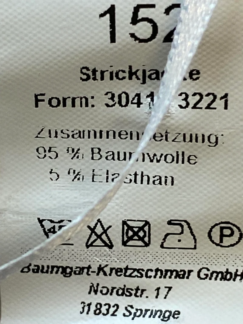 Kommunion Strickjacke Mädchen weiß Gr. 152 – kurze festliche Jacke
