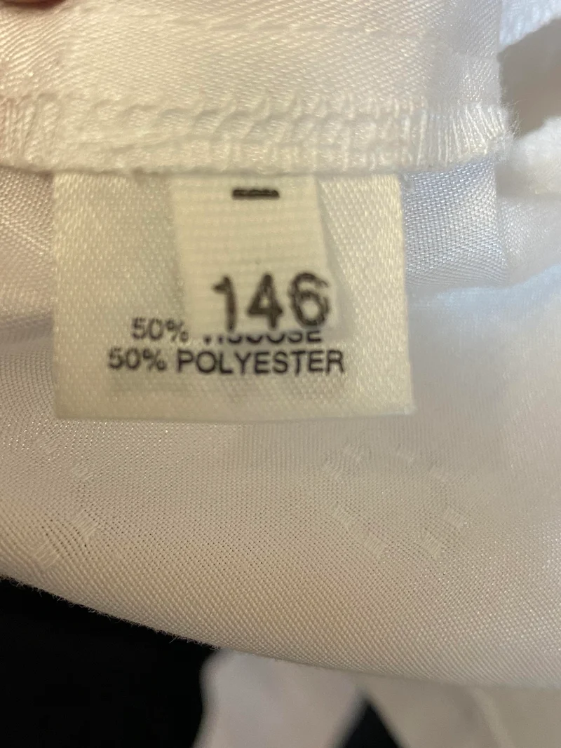 Kommunionjacke Mädchen Gr. 146 weiß – festlicher Bolero mit Muster zur Erstkommunio