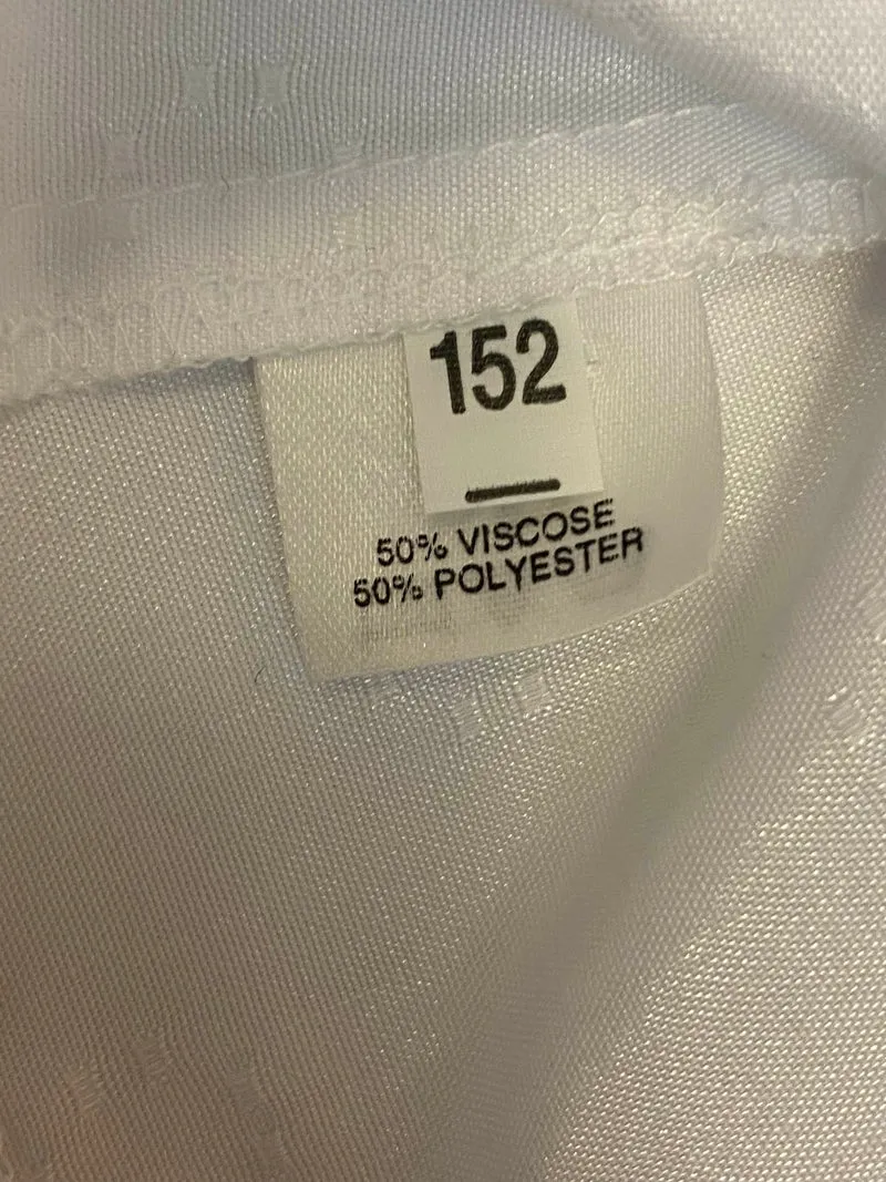Kommunion Bolero Mädchen Weiß – festliche Jacke mit feinem Muster Gr. 152