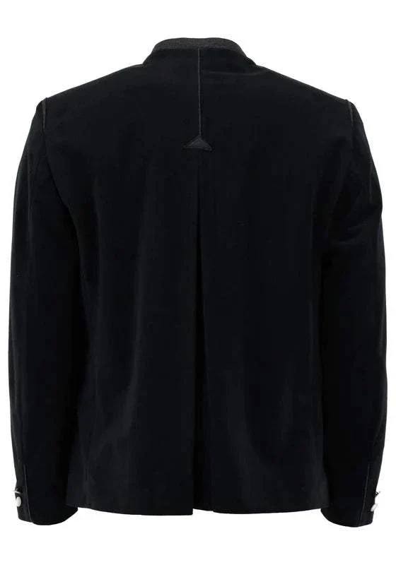 Gipfelstürmer Traditional Velvet Jacket "Xenado" black