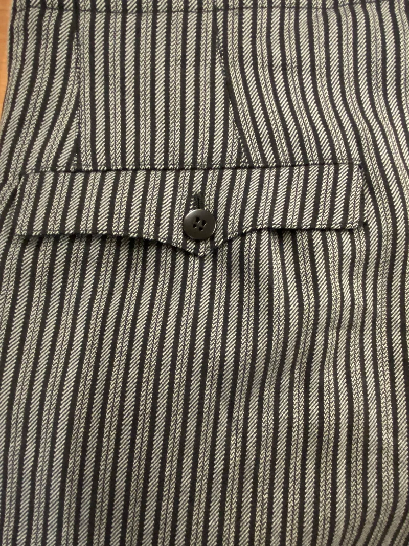 Vintage Stresemannhose Herren ca. 50 – Schwarz Grau gestreift (Maßanfertigung)